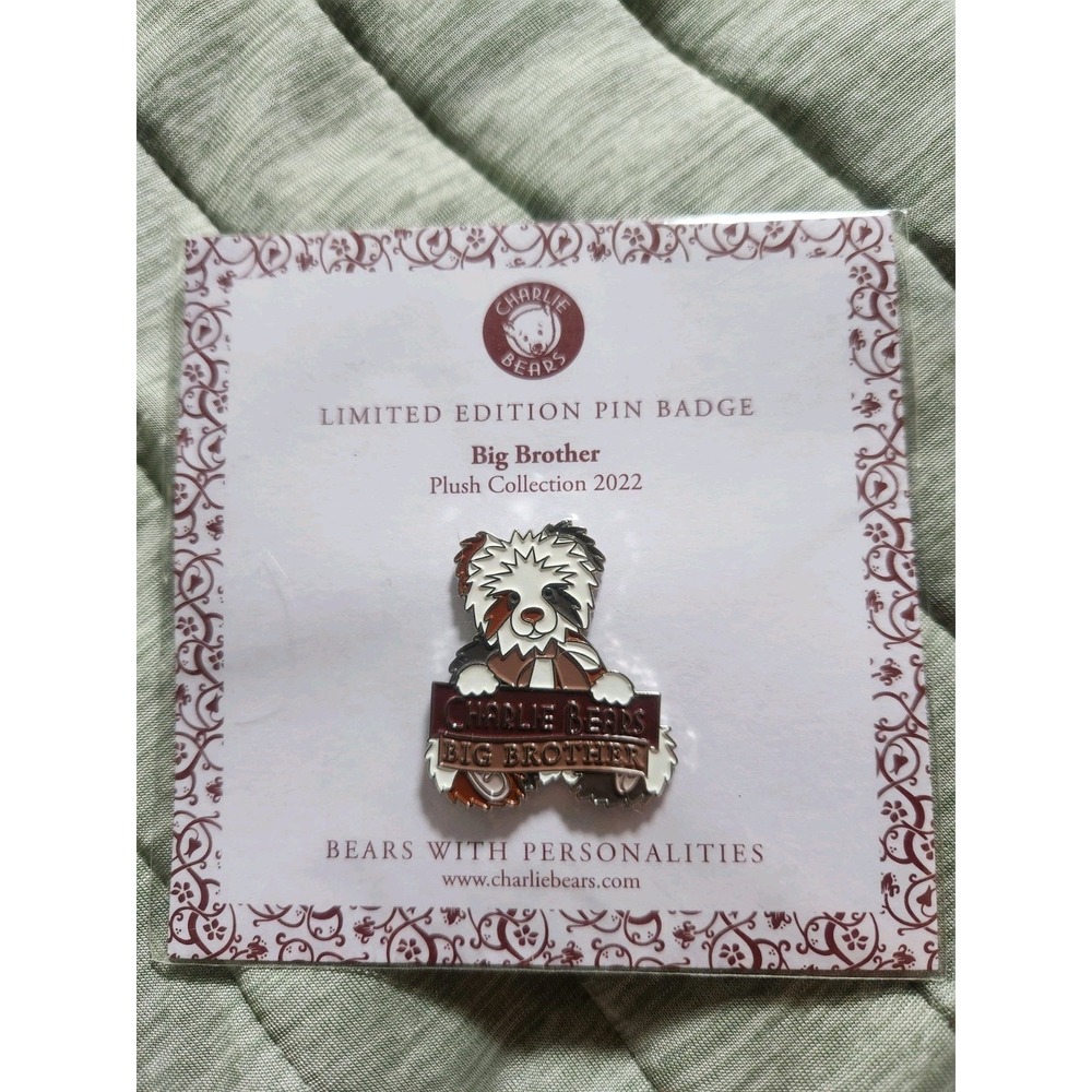 Charlie Bears Limited Edition 400 Pin Badge Big Brother 2022 NEW
